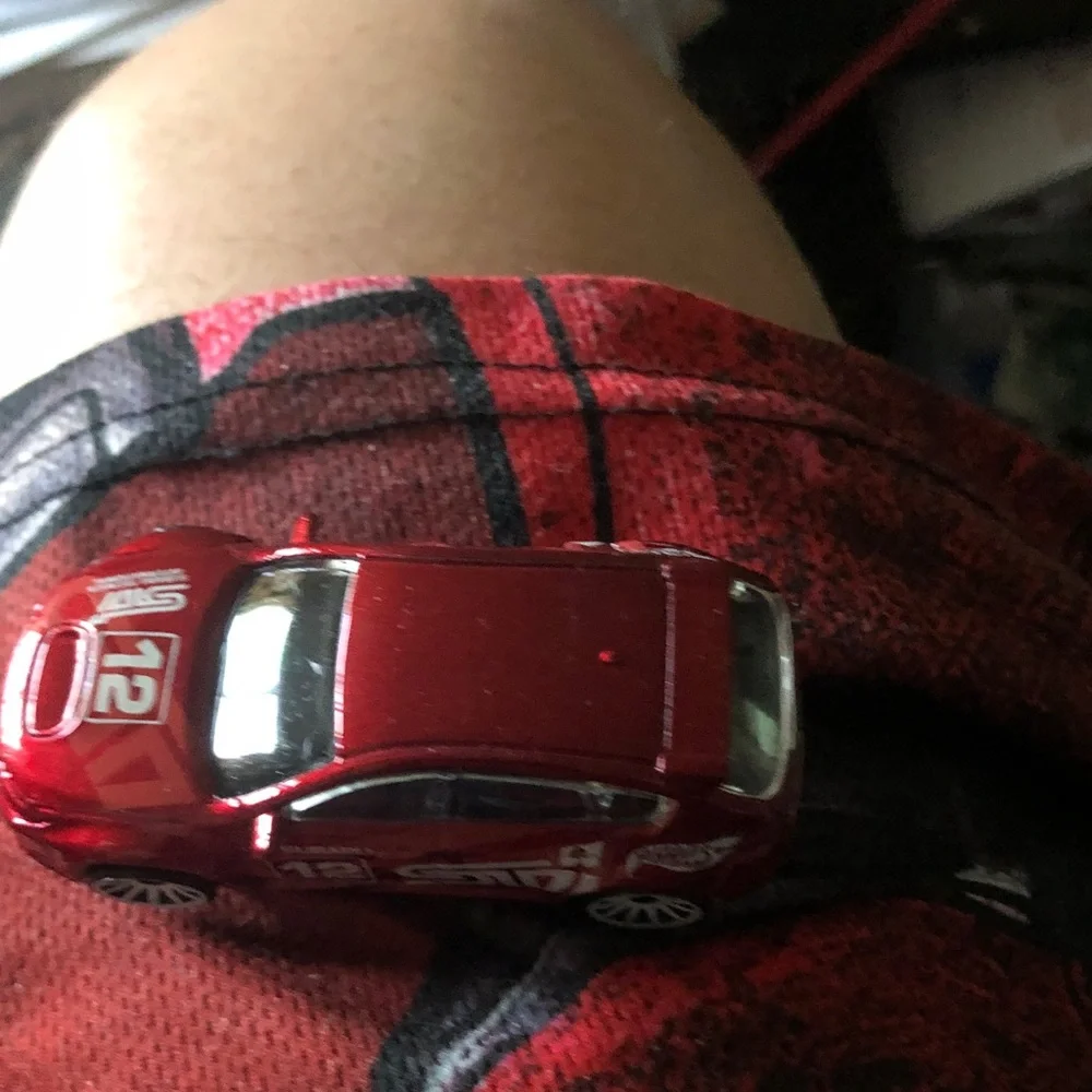 Red Die-Cast Toy Race Car with Number 12